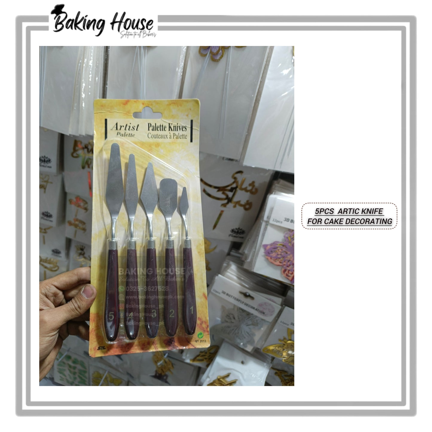 5pcs Plate Nife For Crem Decorating