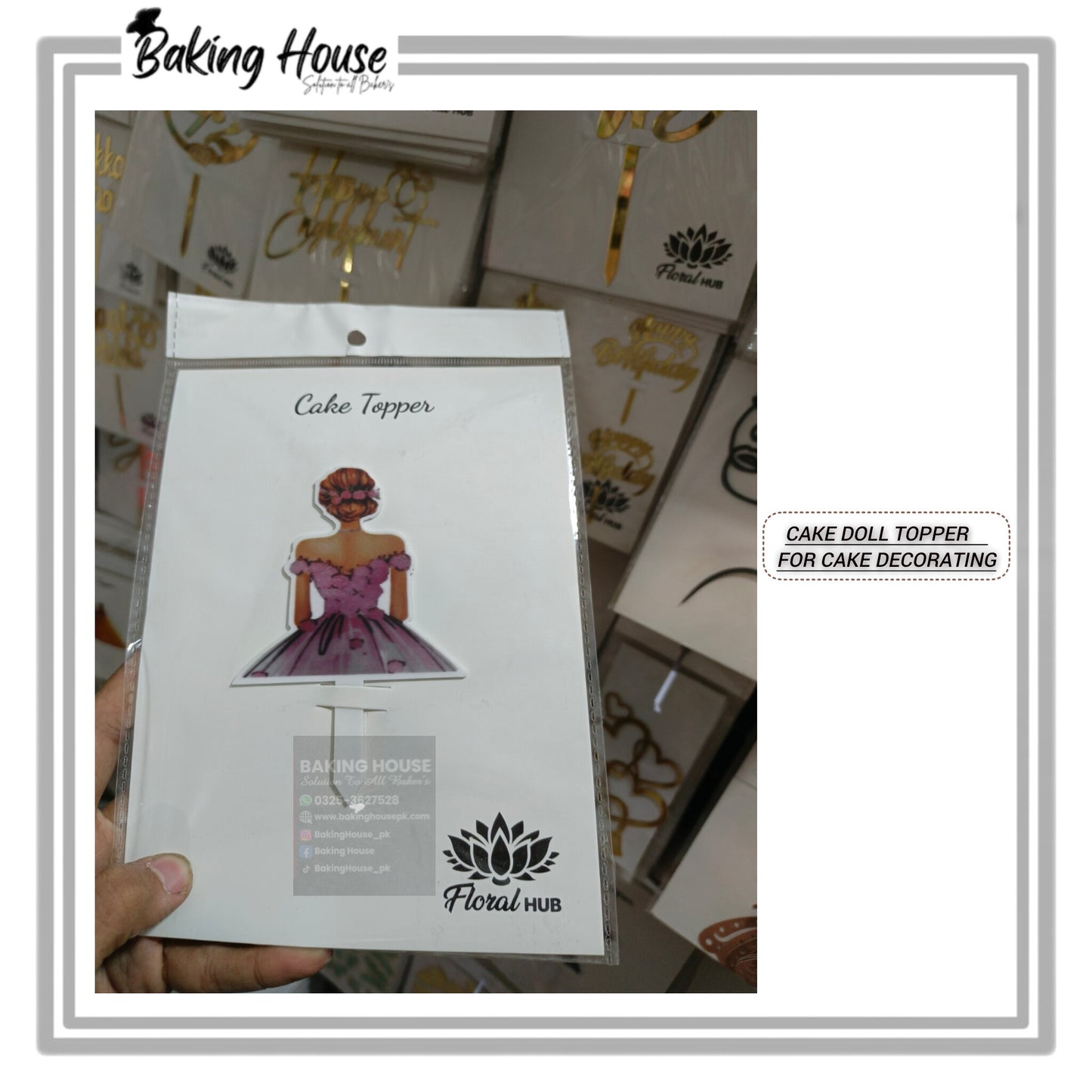Cake Doll Topper For Cake Decorating (D-2)