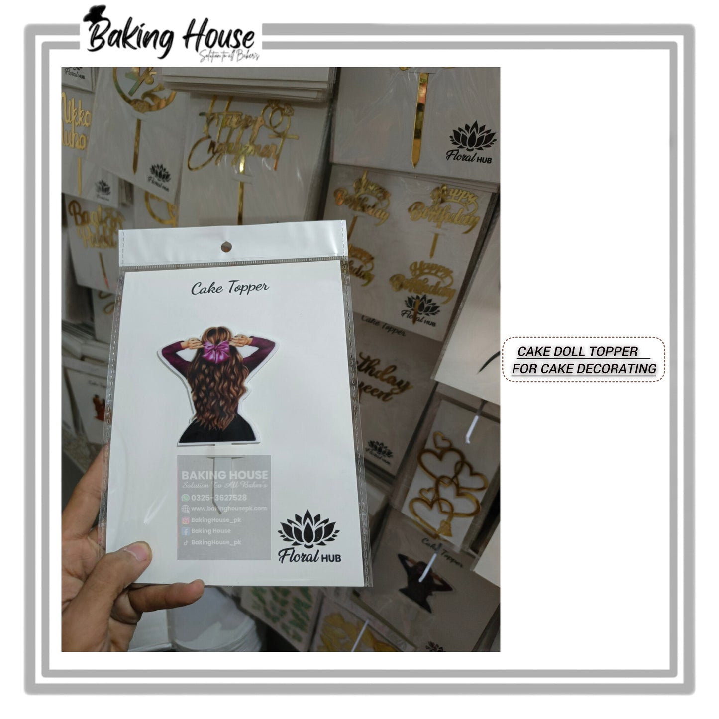 Cake Doll Topper For Cake Decorating (D-3)