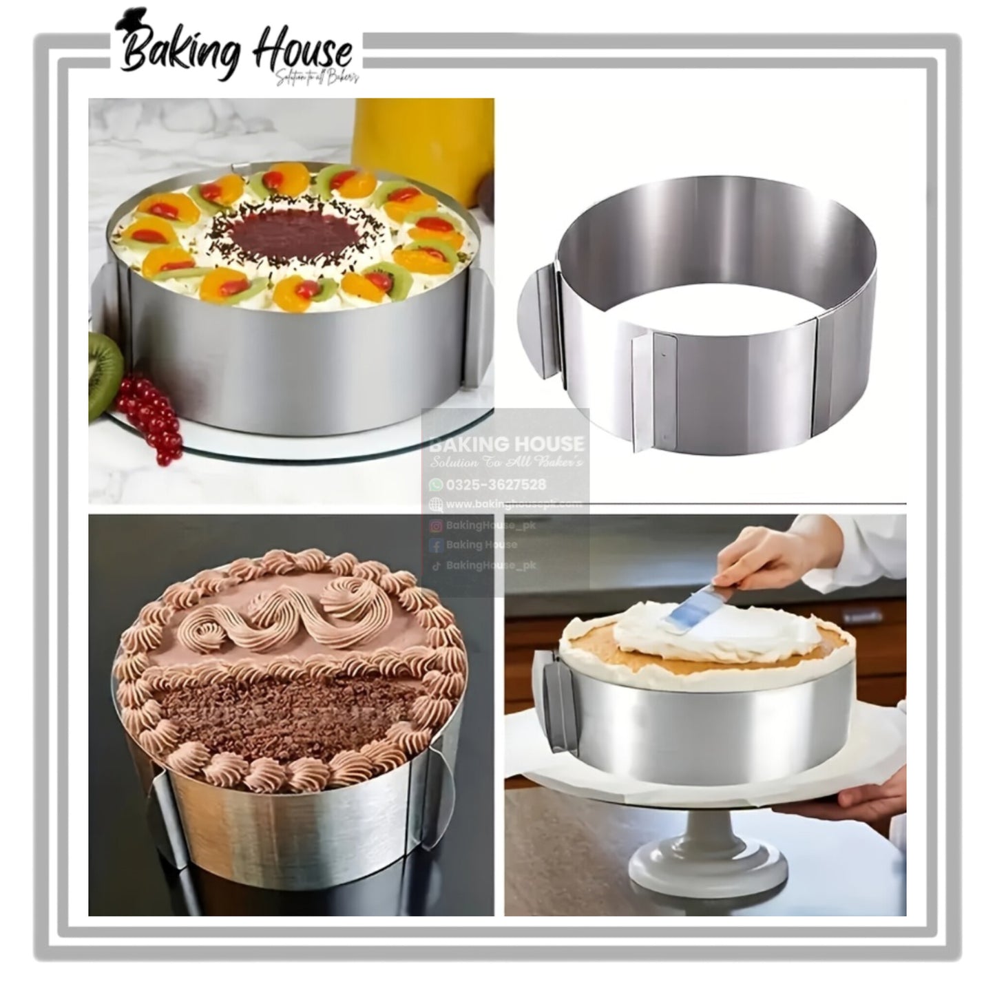 Adjustable Stainless Steel Cake Ring
