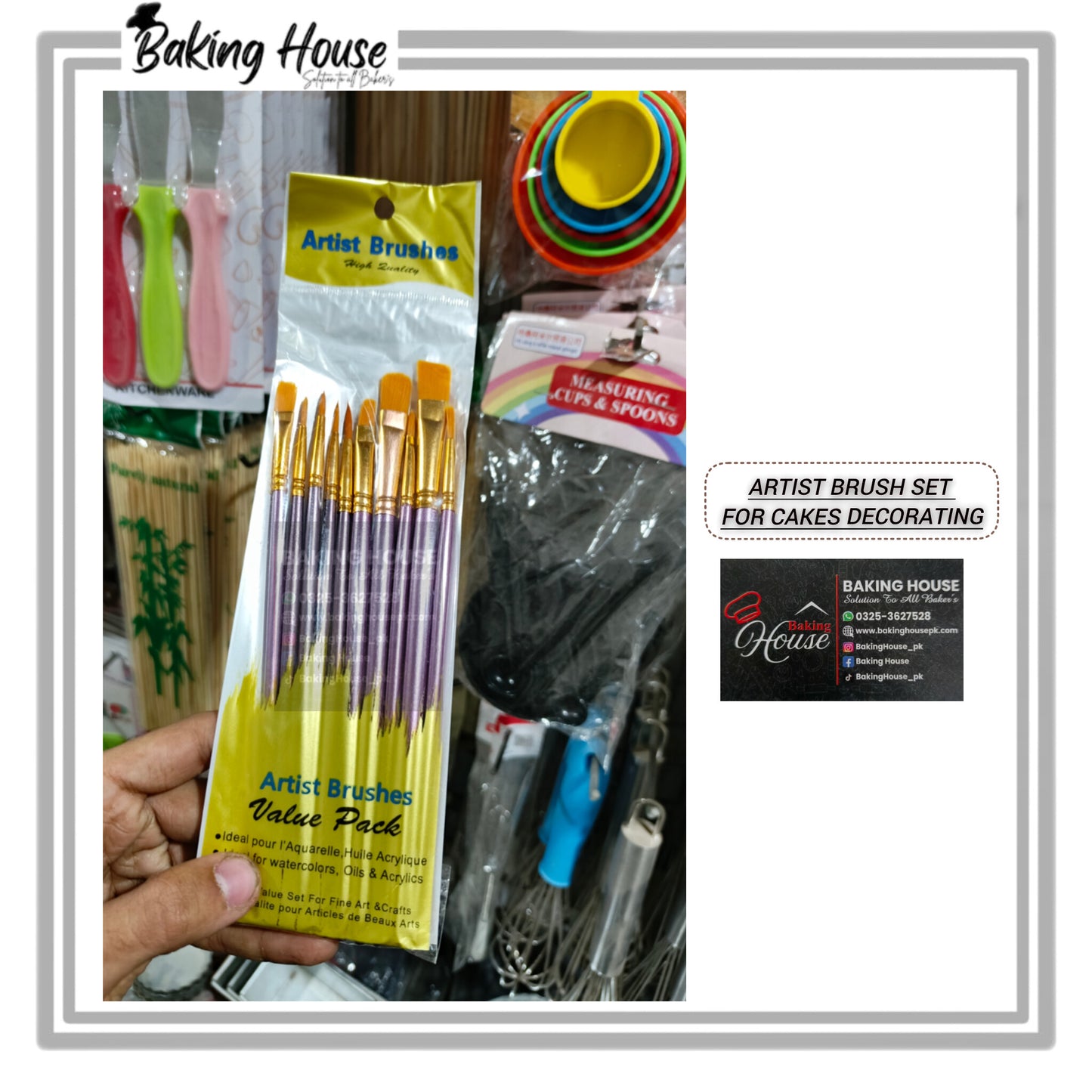 10pcs Brush For Cake Dust & Decorating