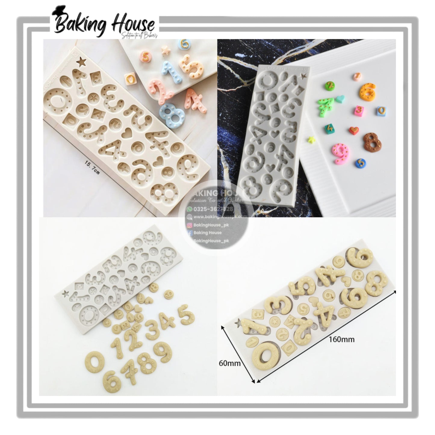 0to1 Biscuits Design Silicone Fondany Mould For Cake Decorating