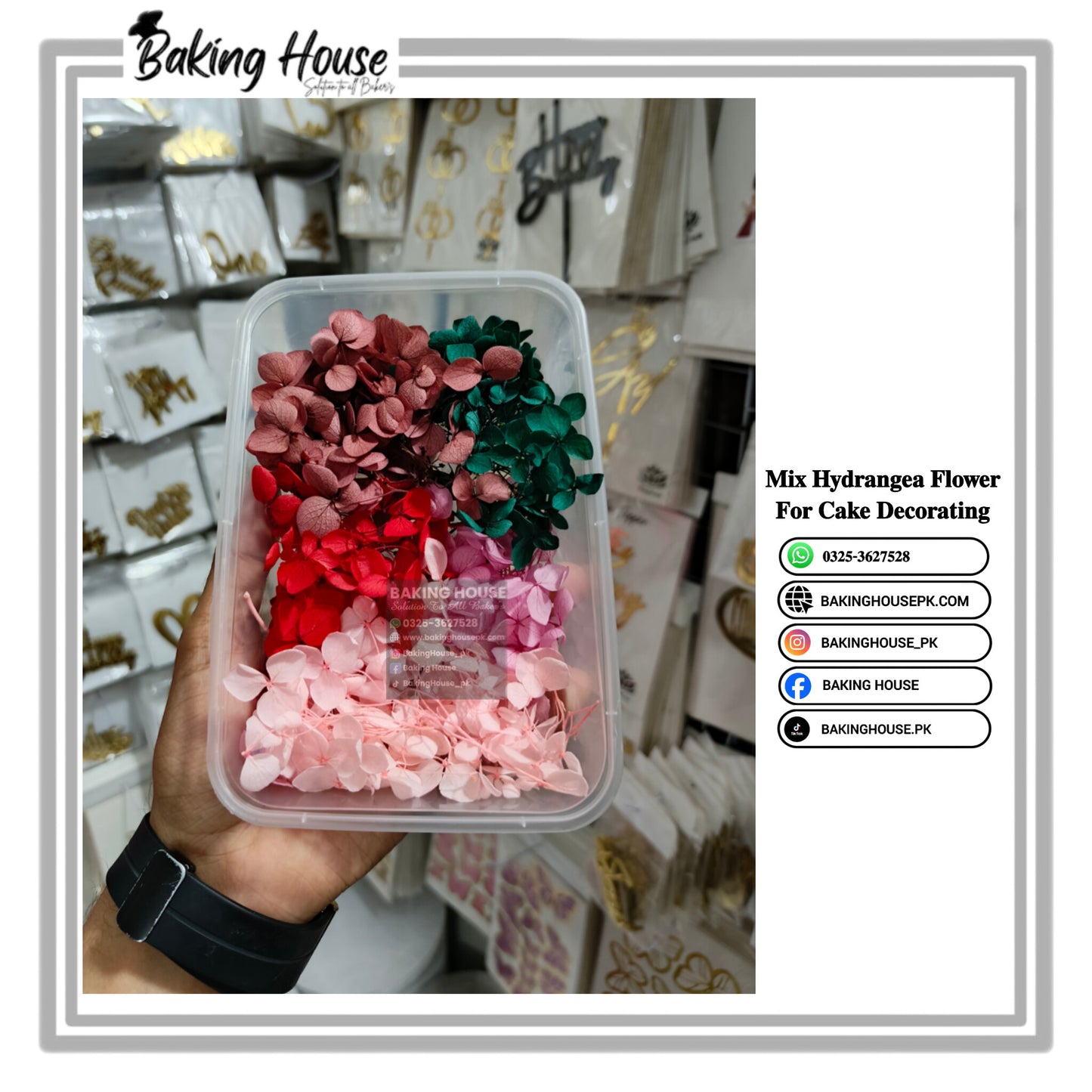 Mix Dry Hydrenea Flower For Cake Decorating