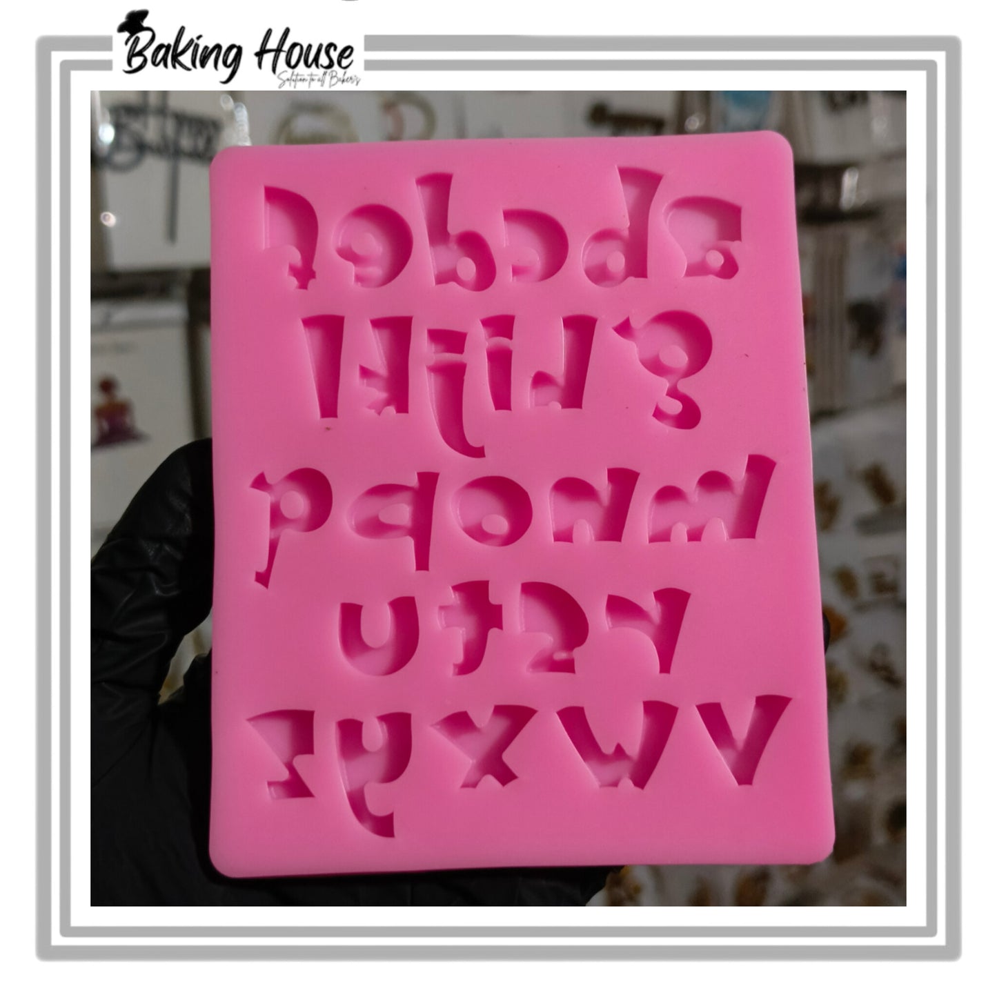 Hellow Lower Alphabet Silicon Fondant Mould For Cake Decorating