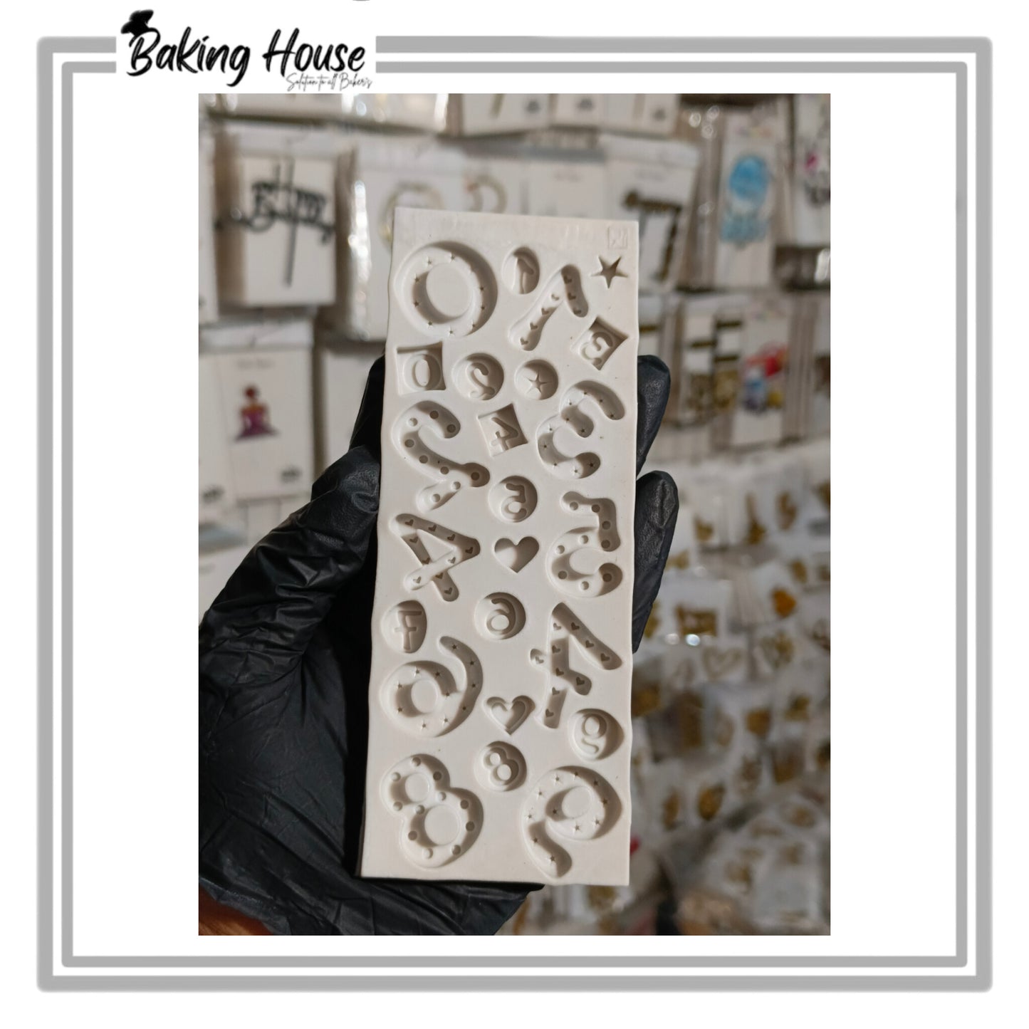 Number Silicon Fondant Mould For Cake Decorating