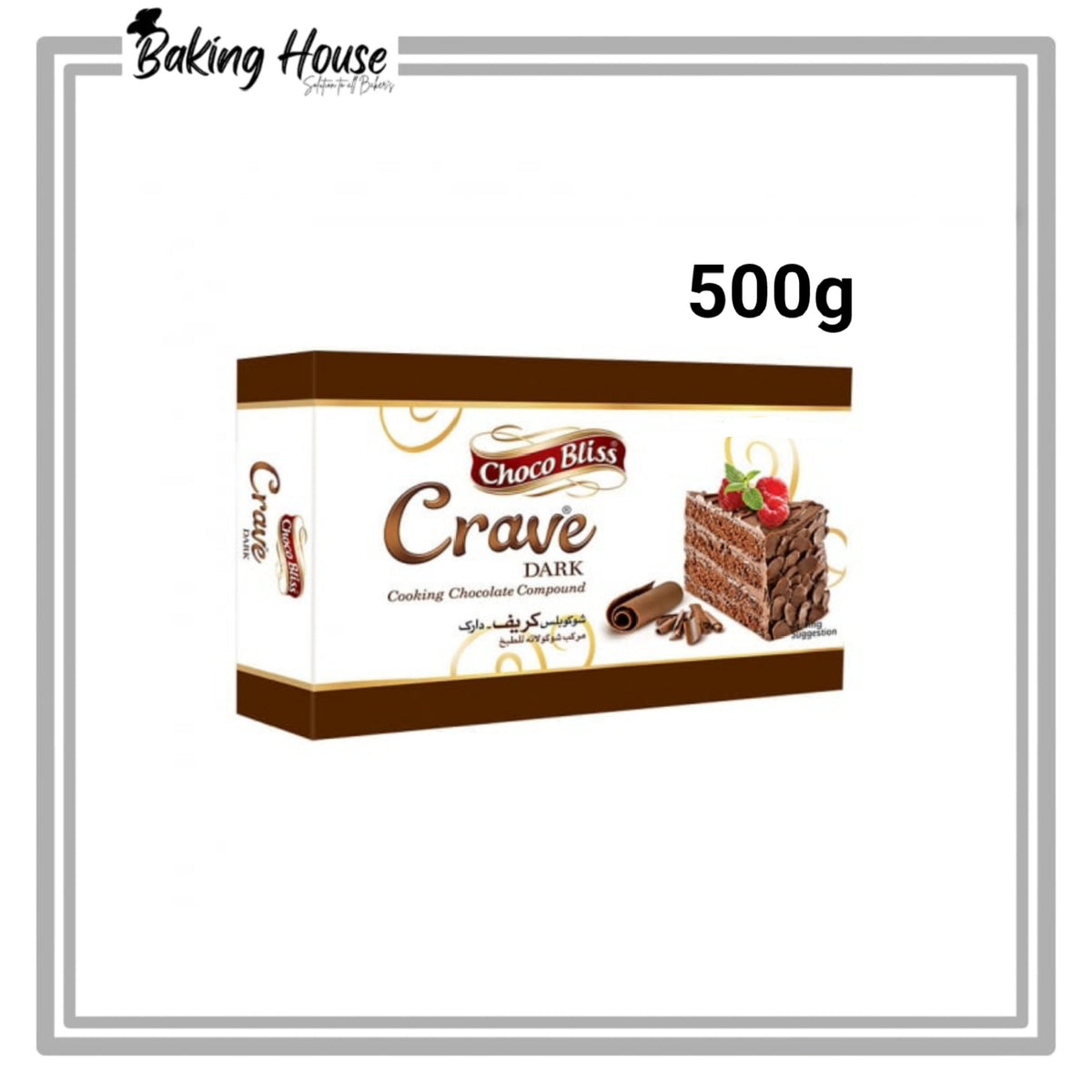 Choco Bliss Crave Dark Chocolate Bar 500g (Box Packing)