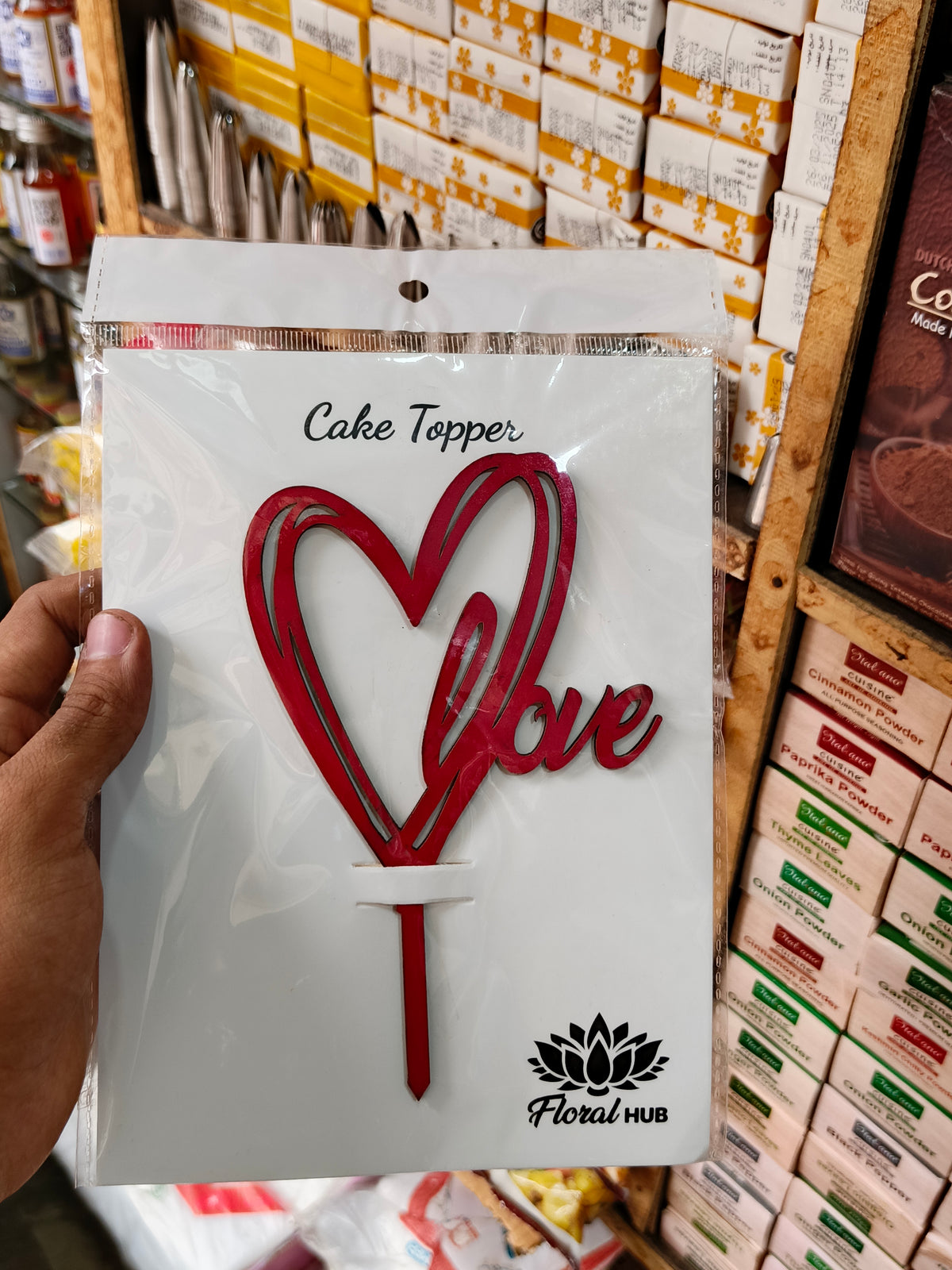 Love Heart Cake Topper For Cake Decorationg
