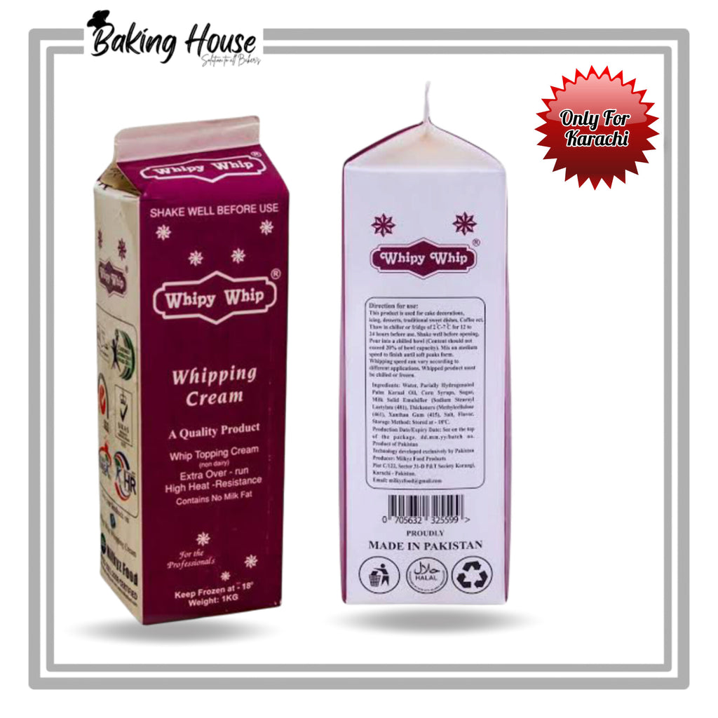 Whipy Whip Non Dairy Whipping Cream 1kg (Only For Karachi)