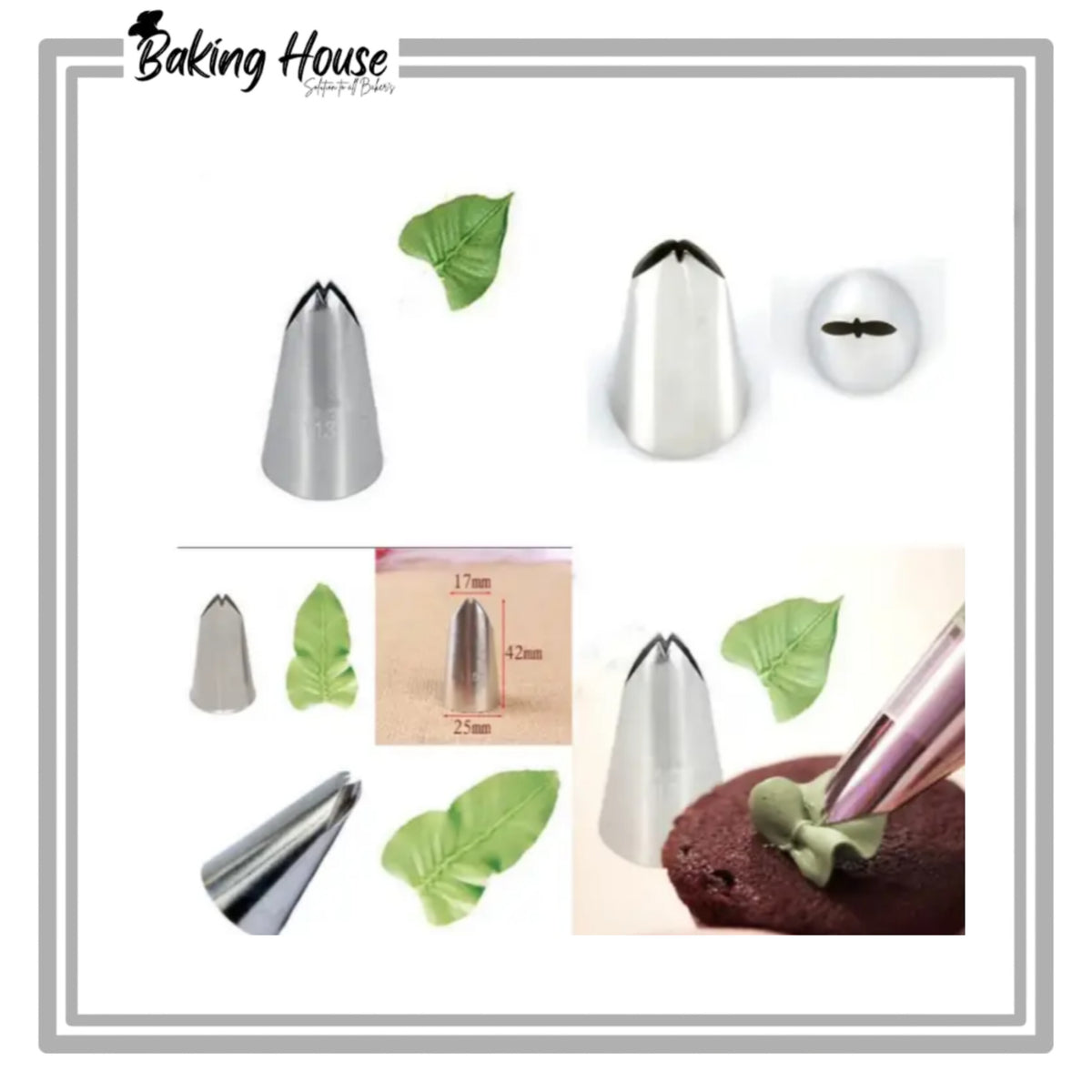Leaf Stainless Steel Cake Decorating Nozzle