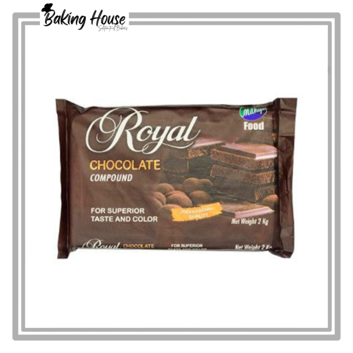 Milkyz Food Royal Compound Dark Chocolate 2kg