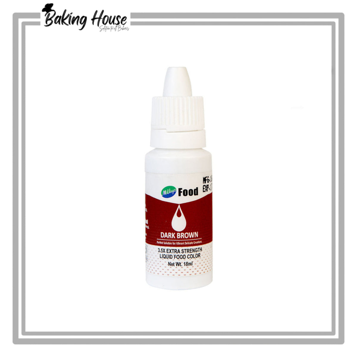 Milky Food Brown Food Color 18ml