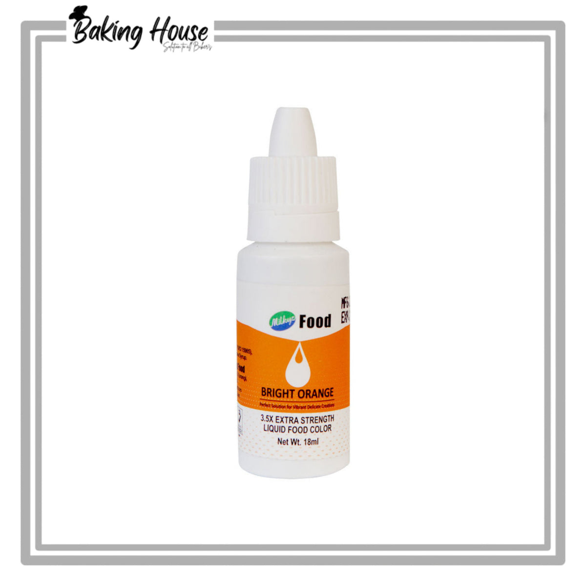 Milky Food Orange Food Color 18ml