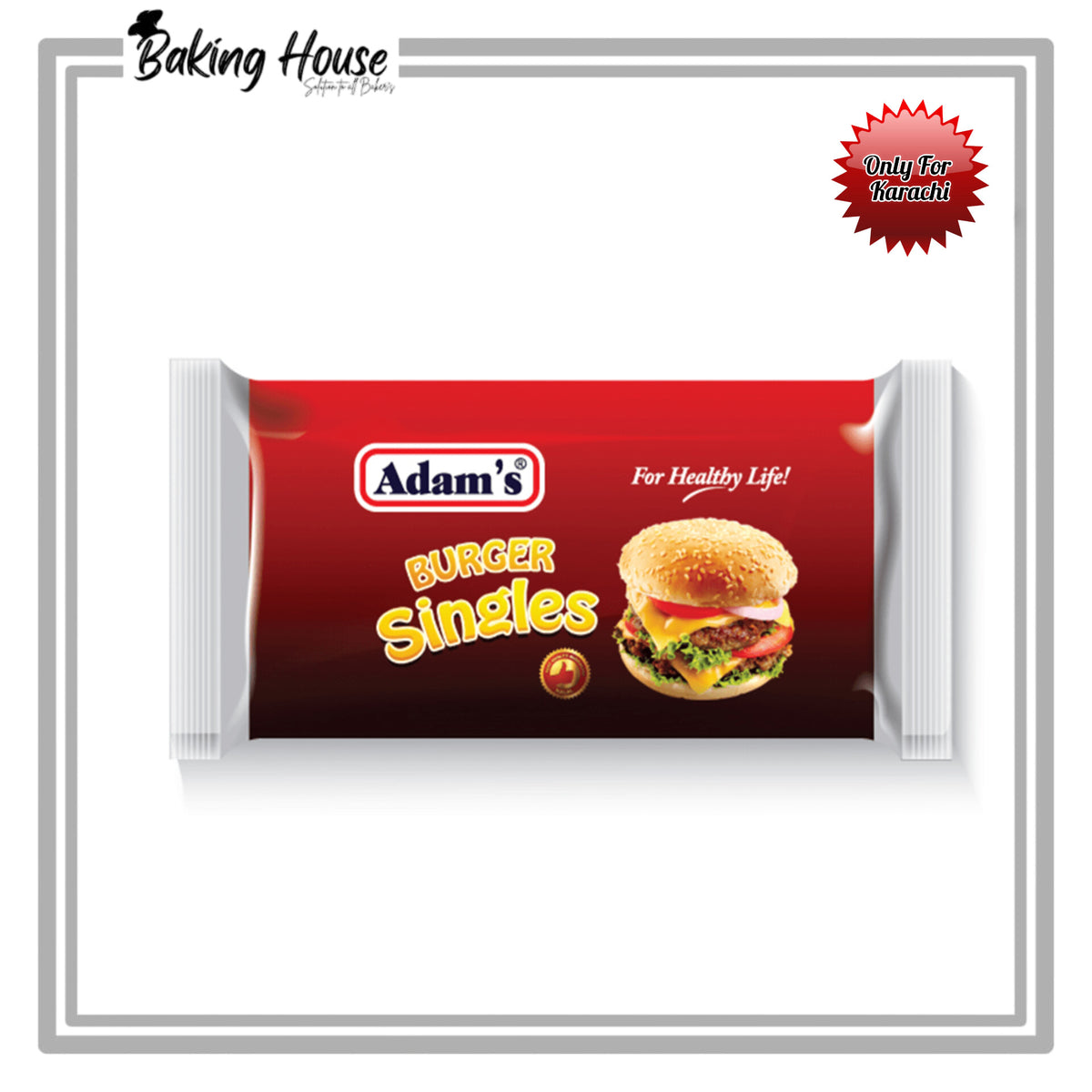 Adam's Burger Slice Cheese 1kg Pack (Only For Karachi)