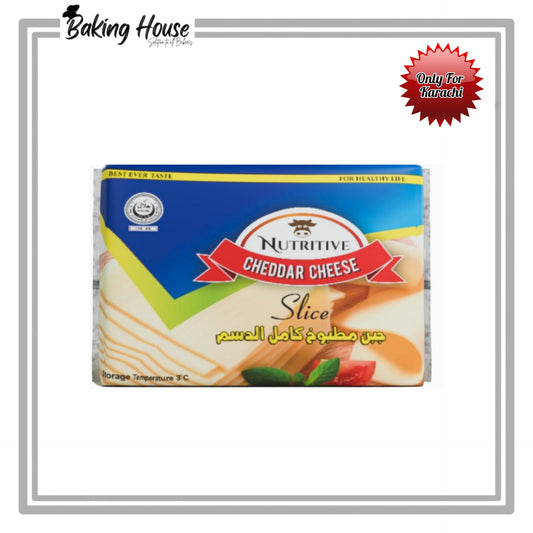 Nutritive Cheddar Slice Cheese 1kg Pack (Only For Karachi)