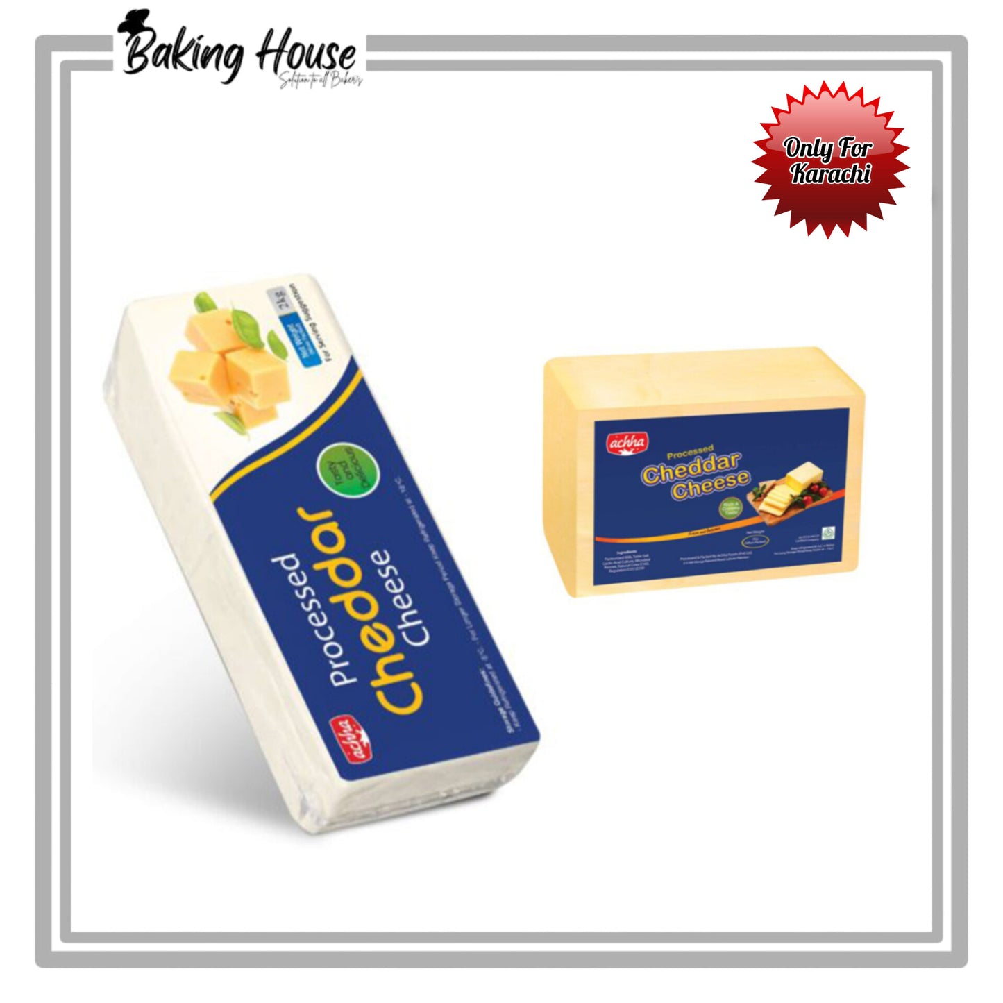 Acha Food Cheddar 500g & Mozzarella 500g (Only For Karachi)