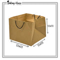 11x11x11 Inch Brown Cake Bags