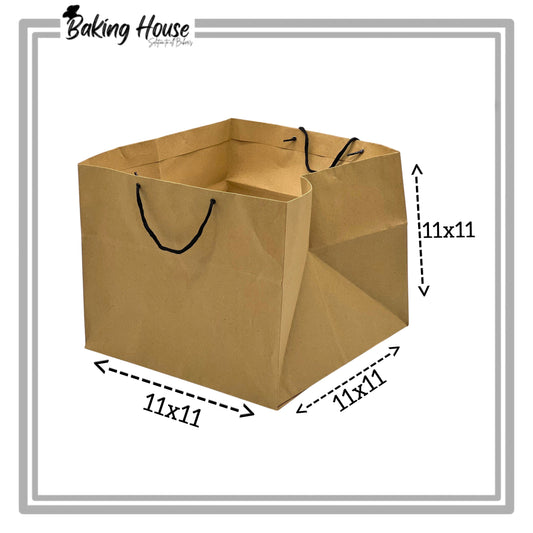 11x11x11 Inch Brown Cake Bags