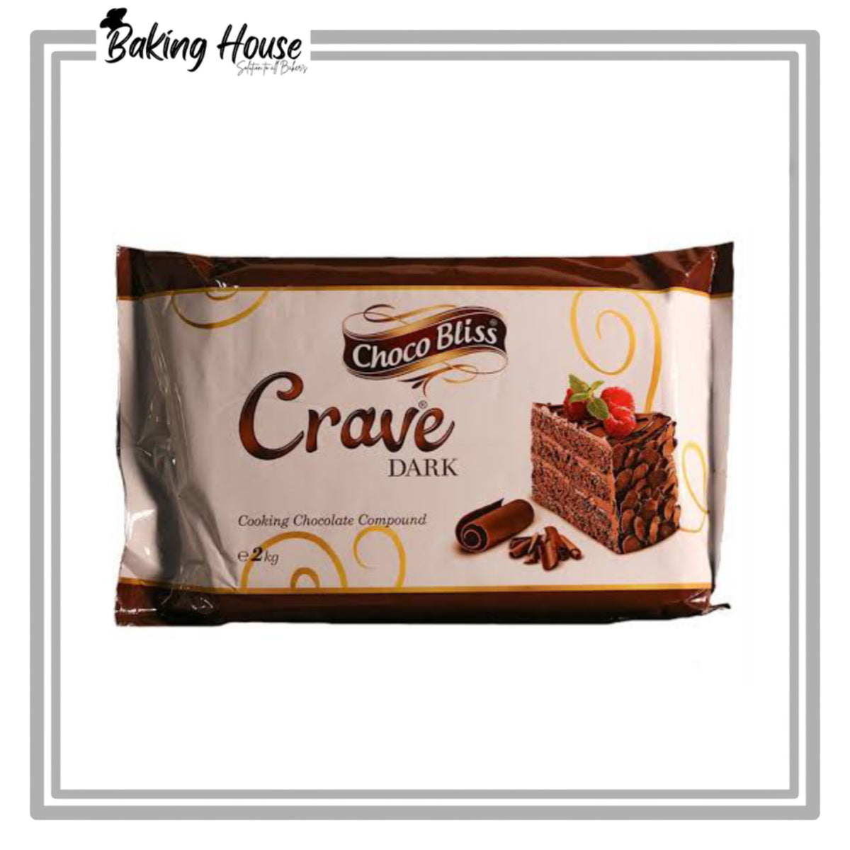 Choco Bliss Crave Dark Chocolate Bar 1kg (Loose Packing)