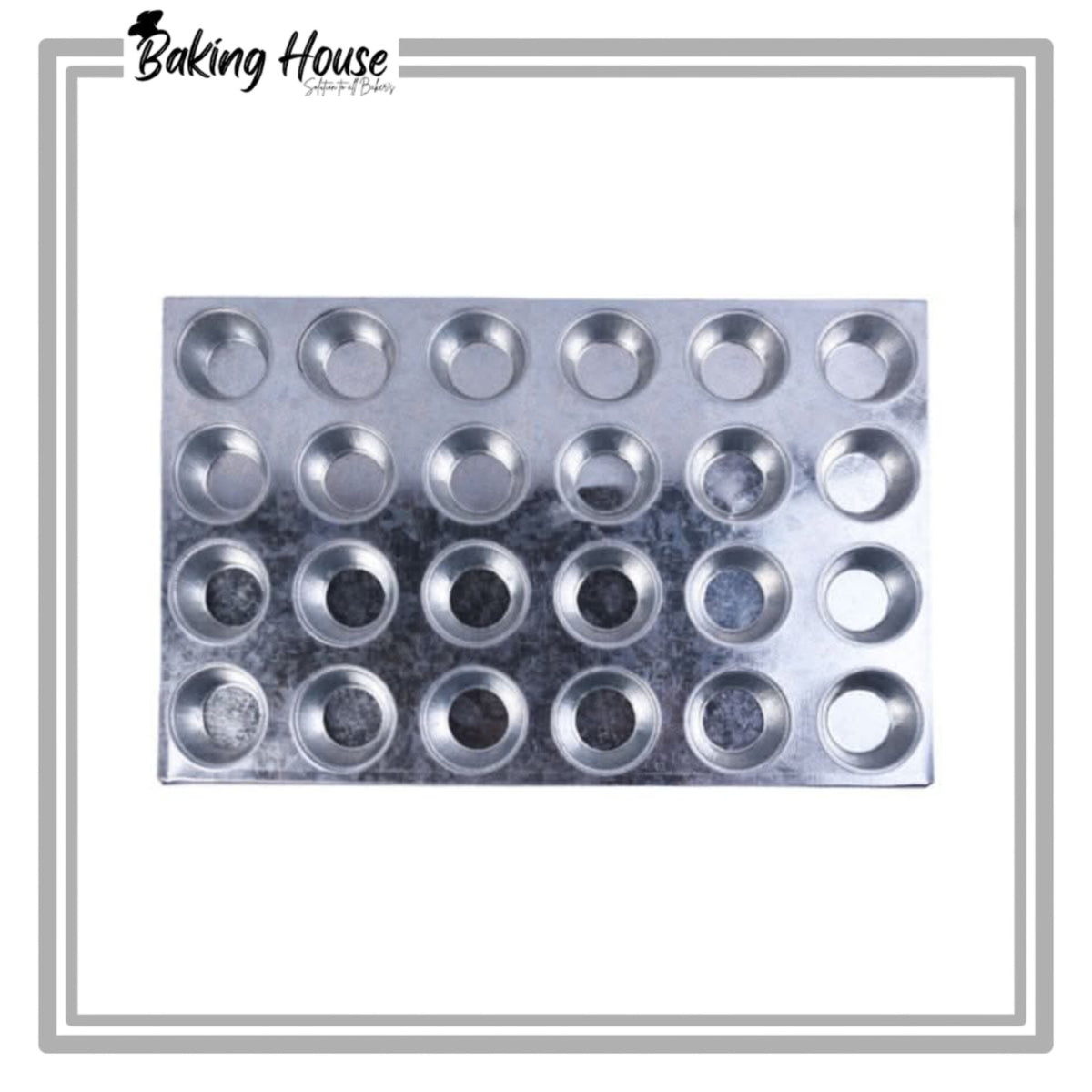 24Cavity 1 Bite Cupcakes Stainless Steel Tray