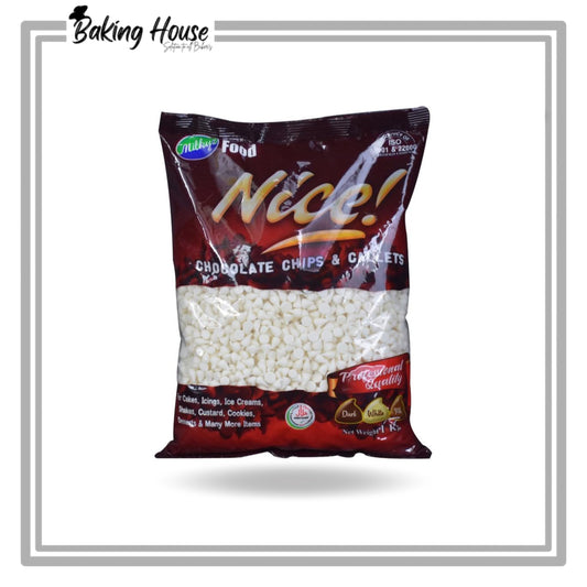 Milkyz White Chocolate Chips (1kg Pack)