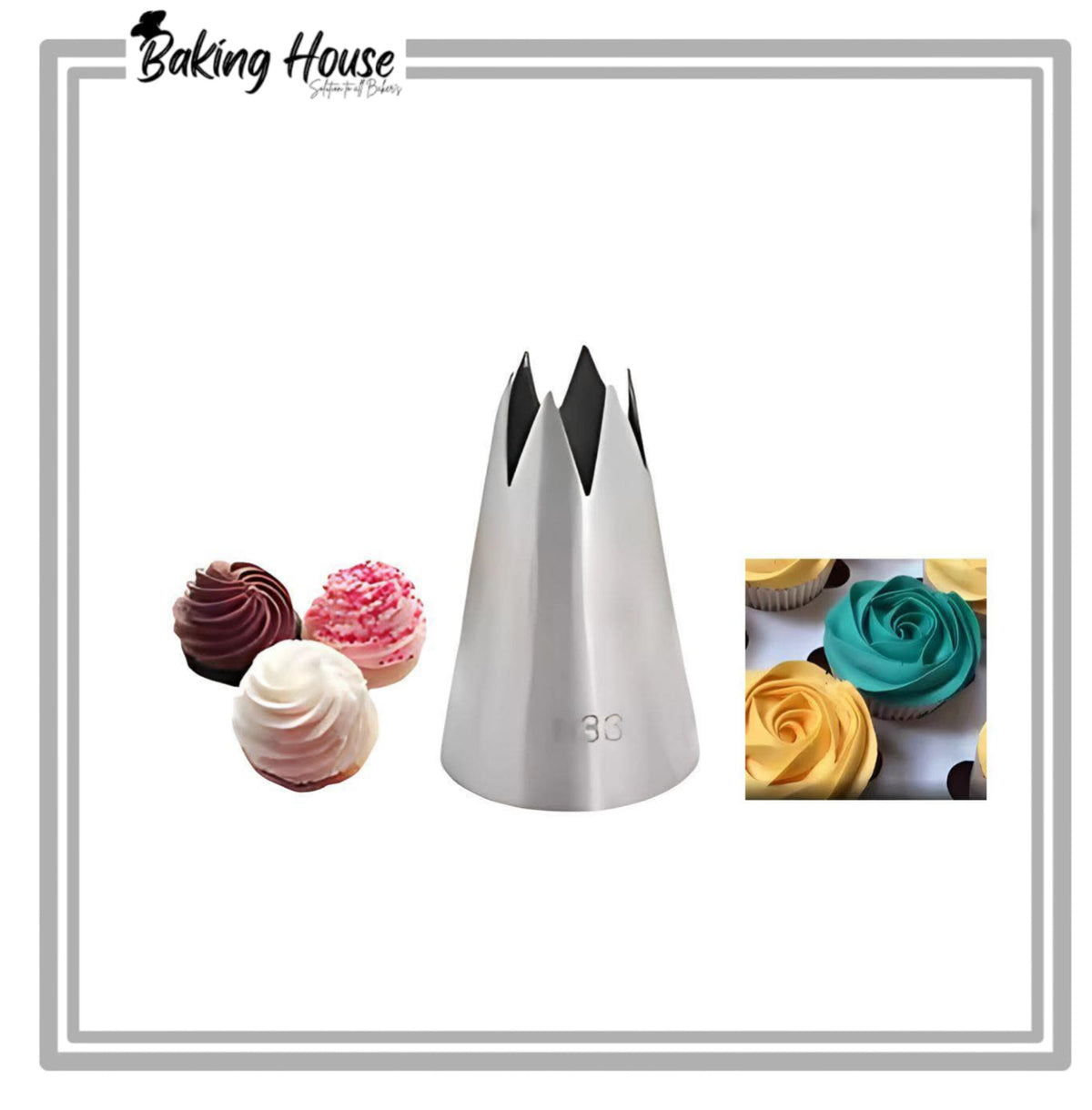 33 Stainless Steel Cake Decorating Nozzle