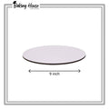9 inch Round White Cake Base