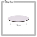 12 inch Round White Cake Base