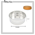 8 Inch Silver Stainless Steel Cake Round Pan