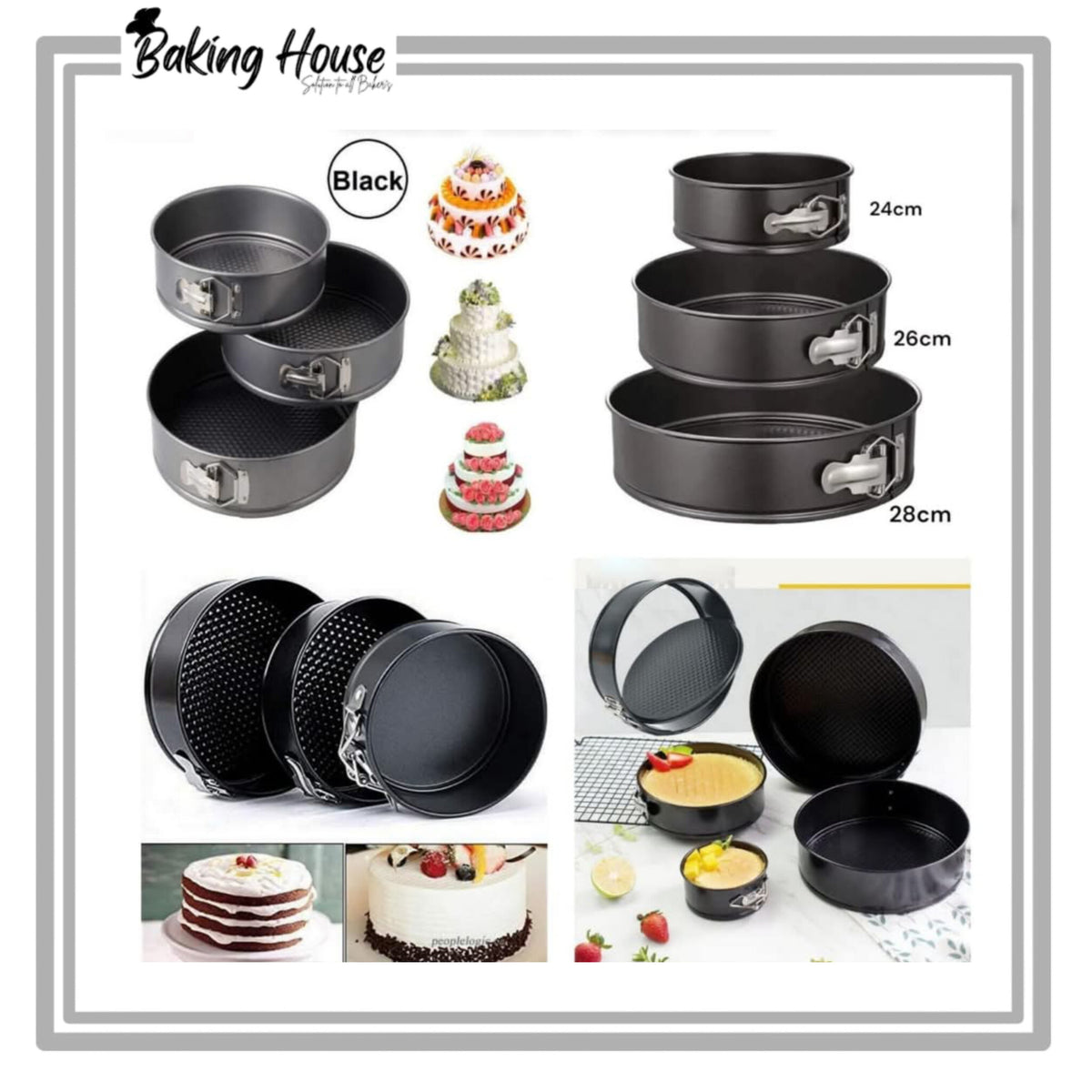 3pcs Non Stick Pan Set For Baking