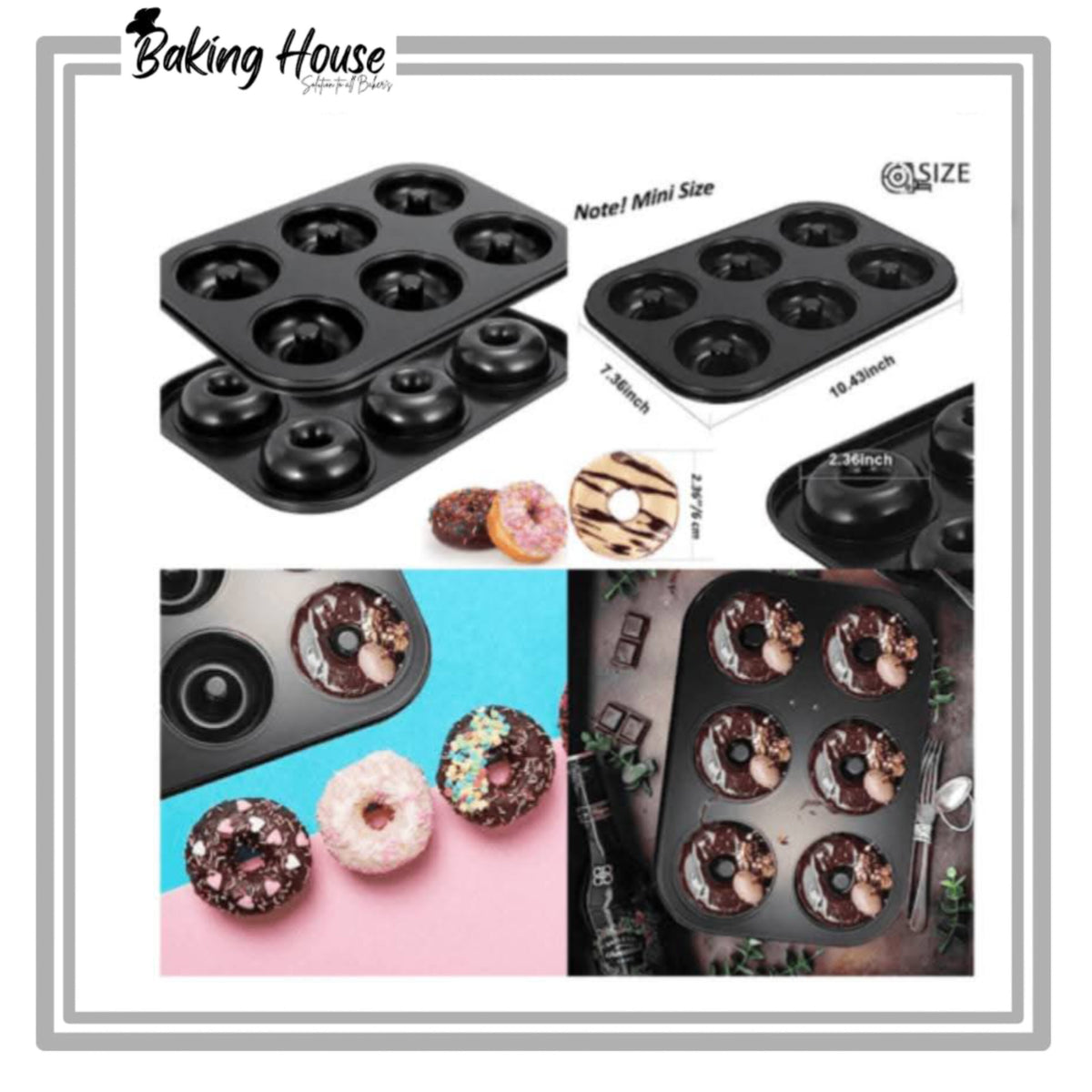 6 Cavity Non Stick Donuts Tray