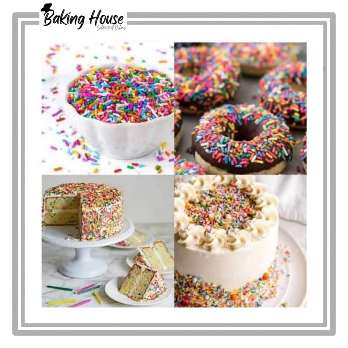 Edible Multi Sprinkle For Cake Decorationg 125g