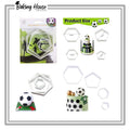 4pcs Foot Ball Plastic Cookie Cutter