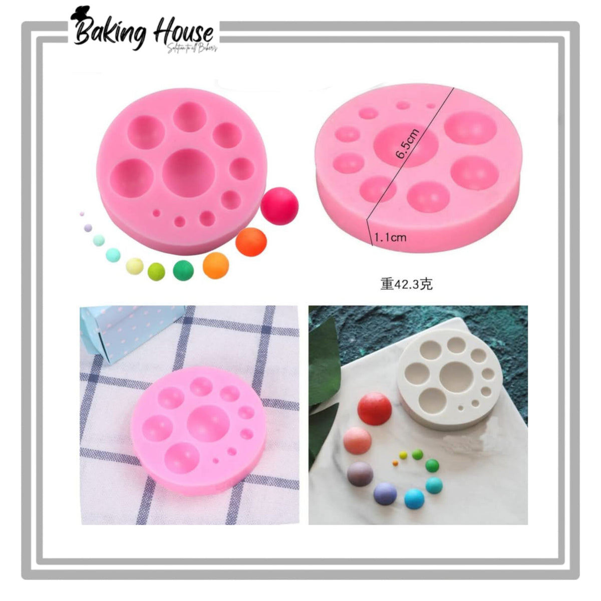 Dot Balls Silicon Fondant & Candy Mould