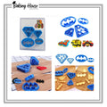 4pcs Batman Superhero Cookie Cutter Set