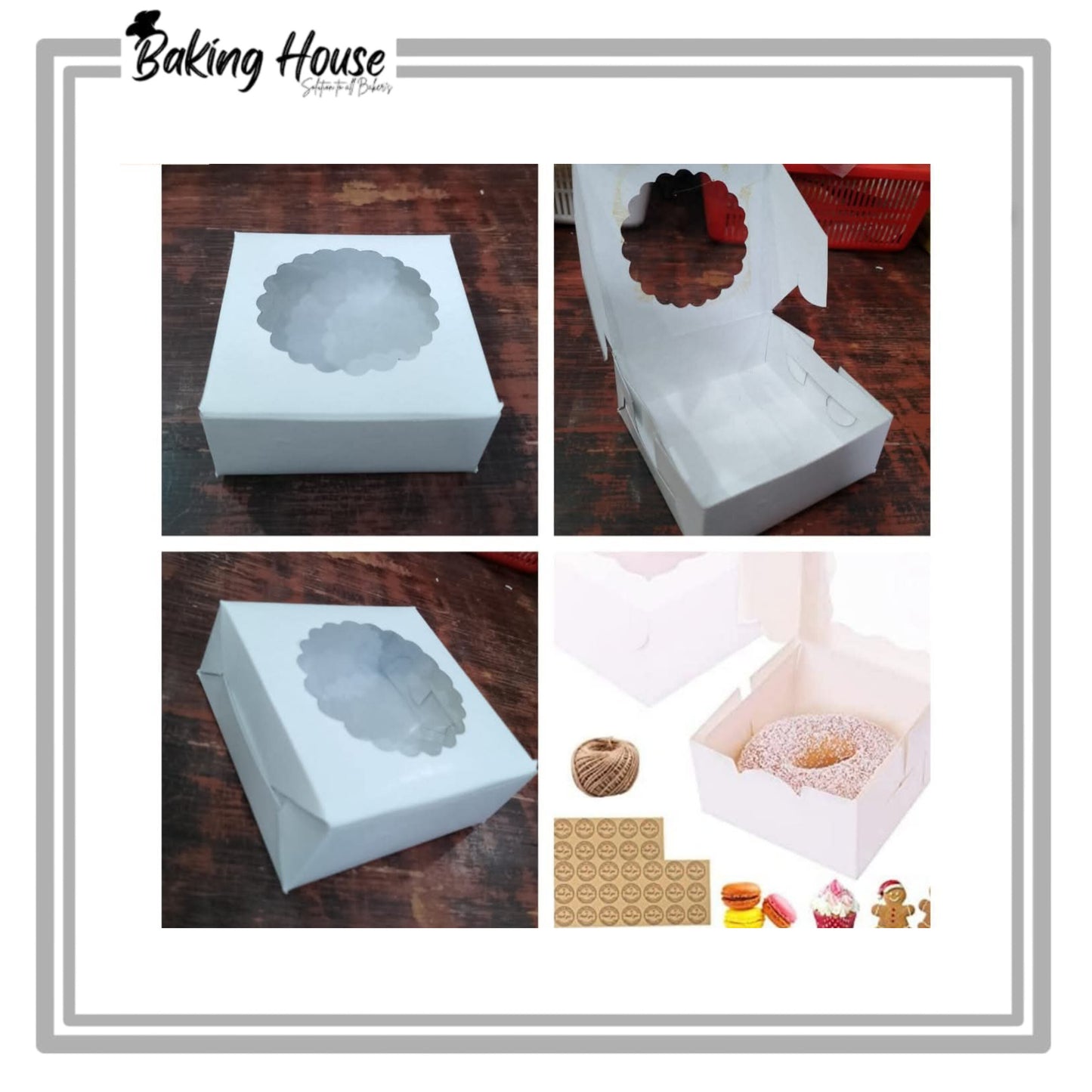 1 Browine White Window Box