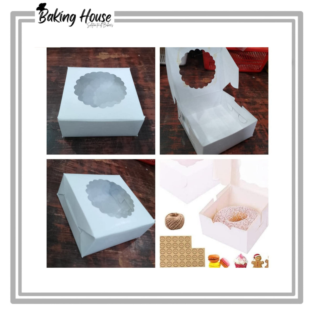 1 Browine White Window Box