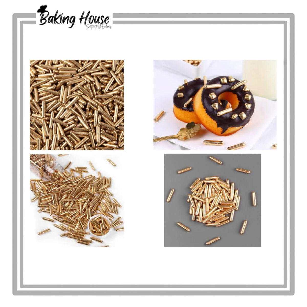 Golden Roads Edible Sprinkle For Cake Decorationg 25g