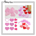 6pcs Heart Embosser & Cookie Cutter