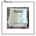 4 Cupcake White Transparent Lid Box