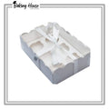 6 Cupcake White Transparent Lid Box
