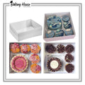 1 Bento 5 Cupcake White Transparent Lid Box