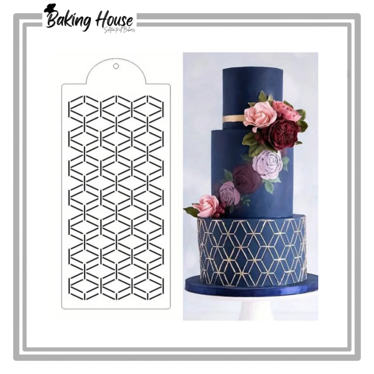 Emerald Cake Stancil For Cake Decorationg