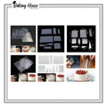 9pcs Flexible Cake Smoother & Scraper For Cake Decorationg