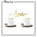 5pcs Acrylic Love Cake Tag For Cake Decorating