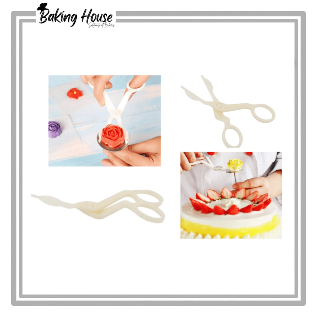 1pcs Flowers Nail Plastic Scissor