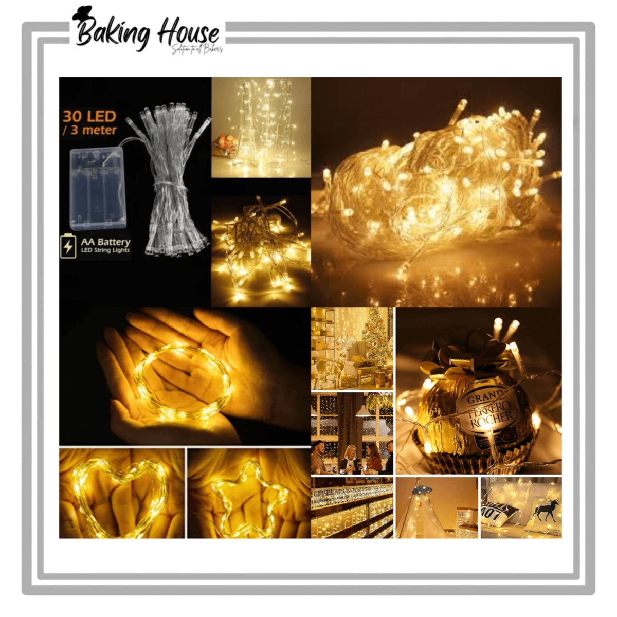 Fairy Lights Cell Operated For Cake Decorationg