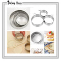 3pcs Stainless Steel Round Cookie Cutter