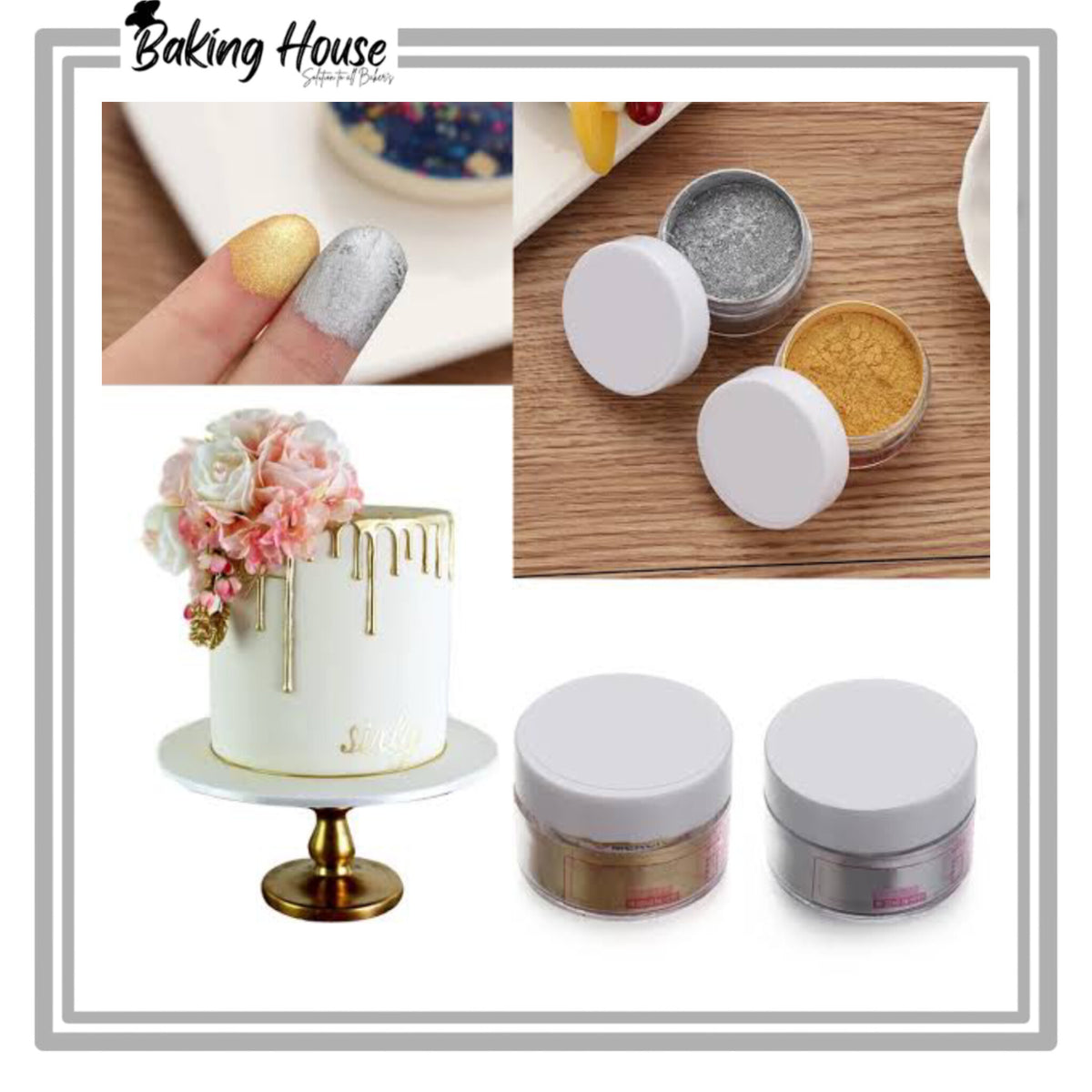 10g Edible Silver Dust For Cake Decorationg