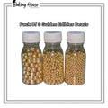 Pack Of 3 Golden Edible Beads For Cake Decorationg