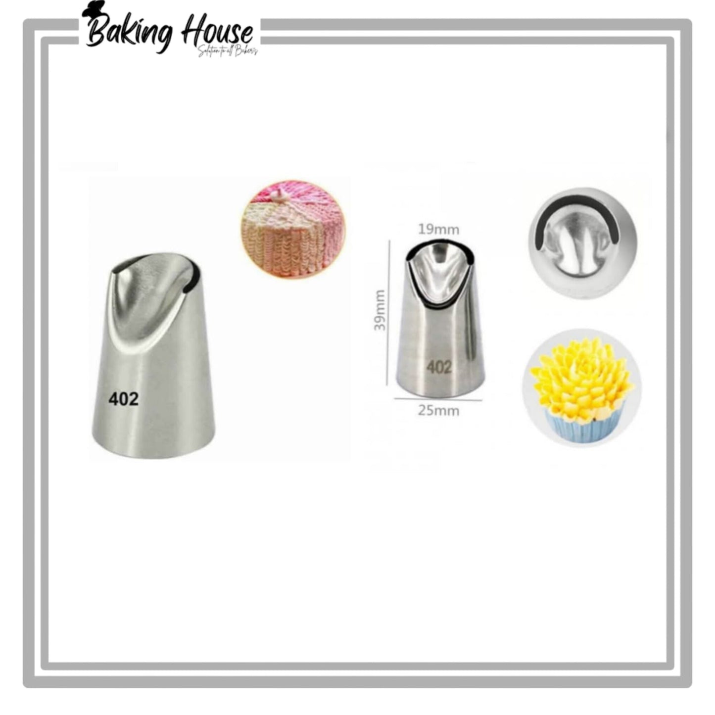 402 Stainless Steel Cake Decorating Nozzle